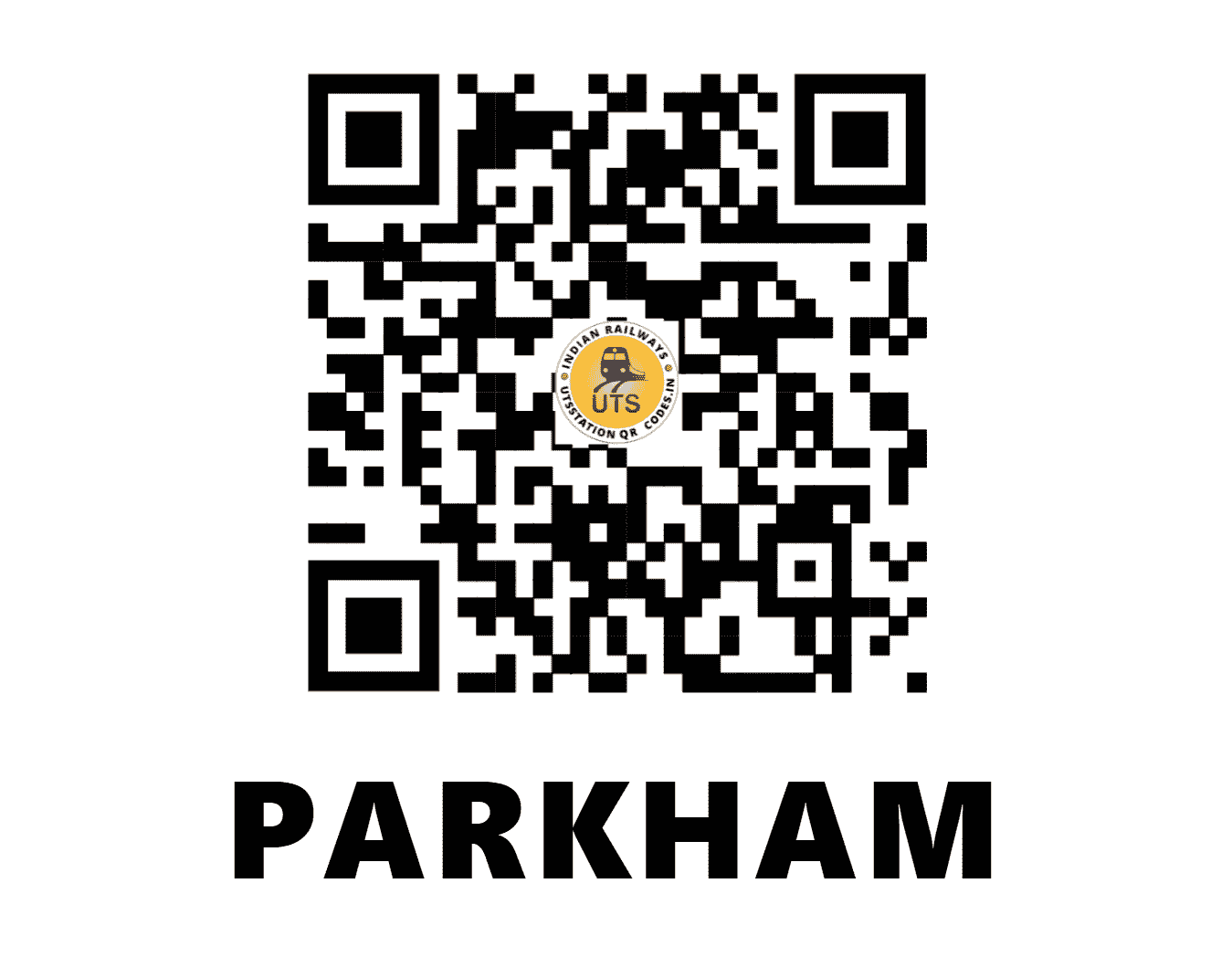 UTS QR Code for PARKHAM - PRK - NC (UTTAR PRADESH)